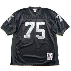 Mitchell & Ness Black & Grey Howie Long #75 1987 Raiders Legacy Football Jersey